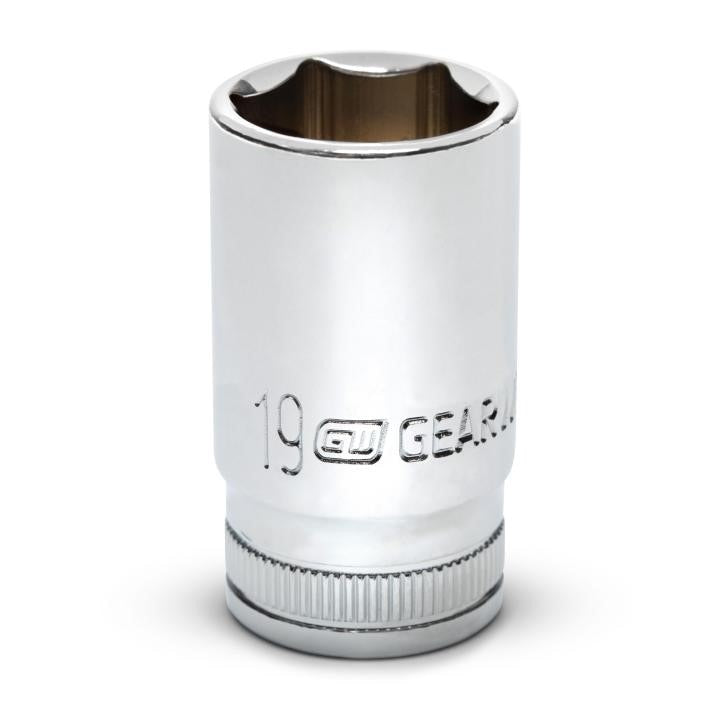 80401S-06 Gearwrench, Socket, 3/8 Inch Drive, 6 Point, 19 MM, Alloy Steel, 19MM