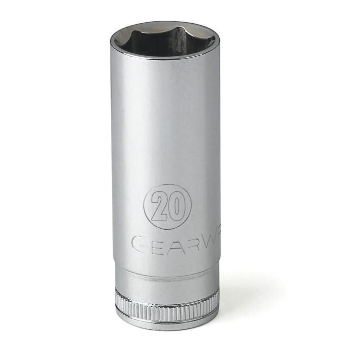 80406 Gearwrench, Socket, 3/8 Inch Drive, 6 Point, 20 MM, Full Polish Chrome