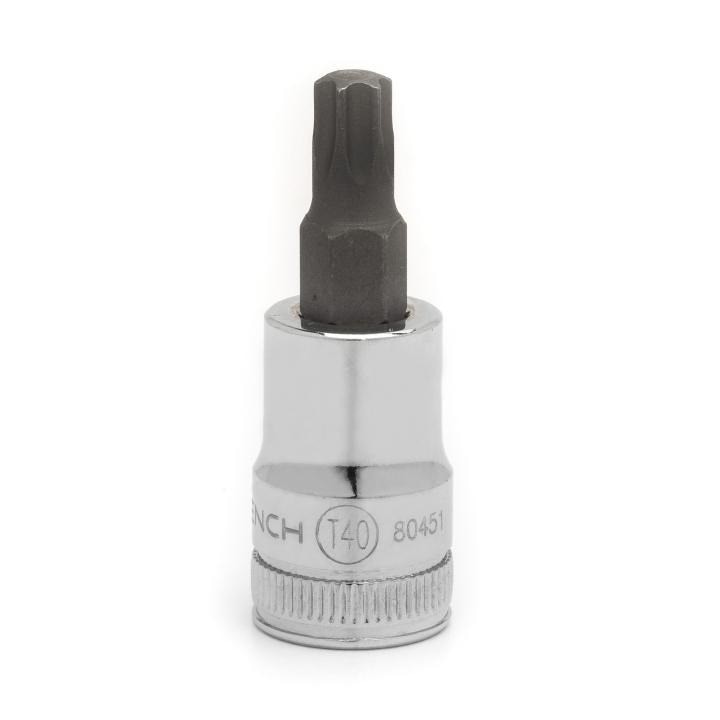 80451 Gearwrench, Bit Socket, 3/8 Inch Drive, Torx, 0.788 Inch, T40, Alloy Steel