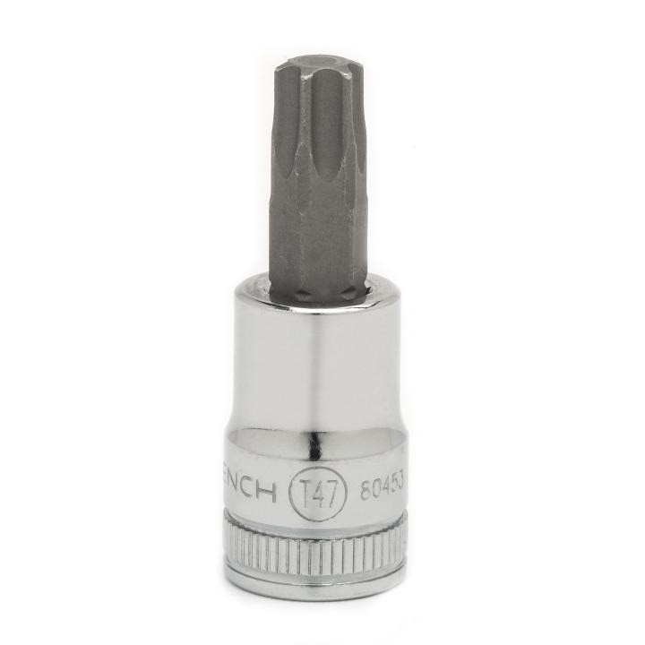 80453 Gearwrench, Bit Socket, 3/8 Inch Drive, Torx, 0.788 Inch, T47, Alloy Steel