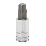 80455 Gearwrench, Bit Socket, 3/8 Inch Drive, Torx, 0.788 Inch, T55, Alloy Steel