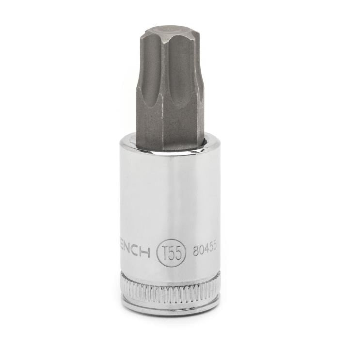 80455 Gearwrench, Bit Socket, 3/8 Inch Drive, Torx, 0.788 Inch, T55, Alloy Steel