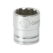 80499 Gearwrench, Socket, 3/8 Inch Drive, 12 Point, 7/16 Inch, Alloy Steel, SAE
