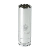 80517 Gearwrench, Socket, 3/8 Inch Drive, 12 Point, 3/4 Inch, Alloy Steel, Deep