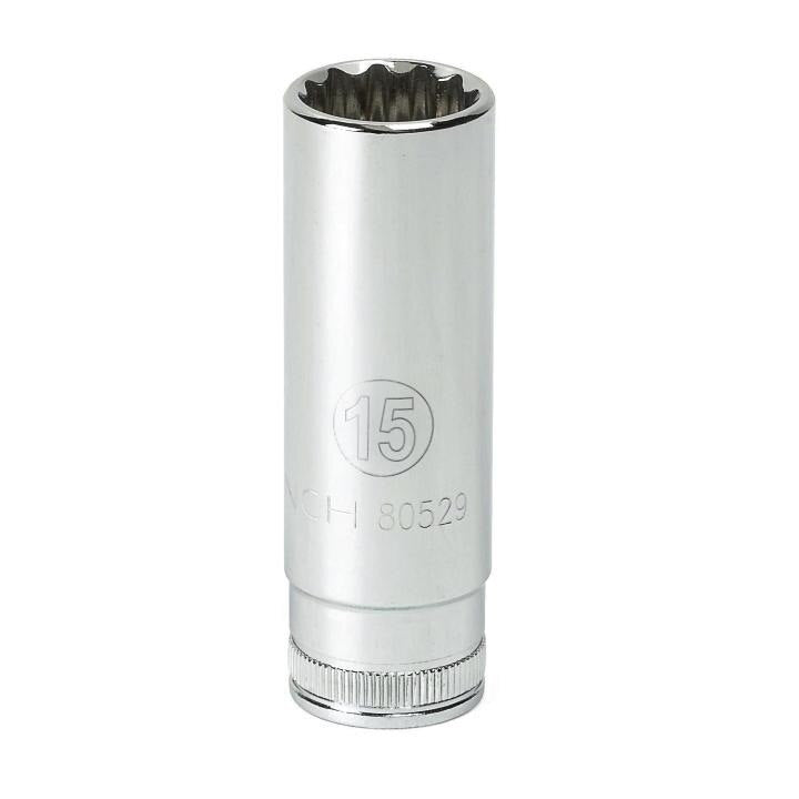 80533 Gearwrench, Socket, 3/8 Inch Drive, 12 Point, 19 MM, Full Polish Chrome