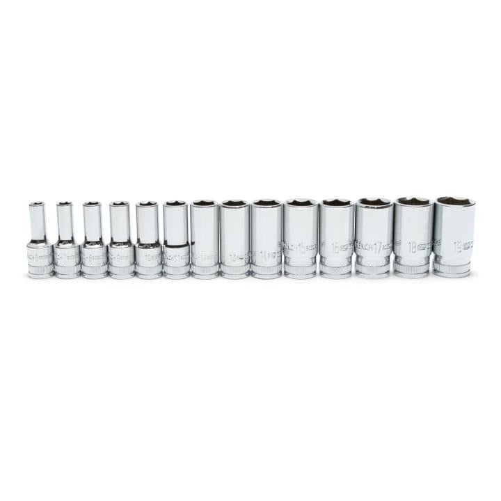 80554S-06 Gearwrench, Socket Set, 3/8 Inch Drive, 6 Point, 19MM, Mid Length, 6MM