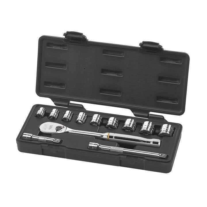 80556 Gearwrench, Mechanics Tool Set, 3/8 Inch Drive Tang, 6 Point, Alloy Steel