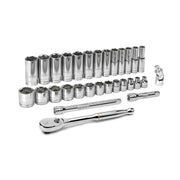 80569 Gearwrench, Mechanics Tool Set, 3/8 Inch Drive Tang, 6 Point, Alloy Steel