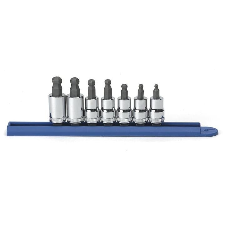 80587 Gearwrench, Socket Set, 3/8 Inch Drive, Ball Hex, 10MM, Standard, 7 Pc