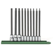 80588 Gearwrench, Socket Set, 1/4 Inch 3/8 Inch Drive, Torx, T50, Long, 10 Pc