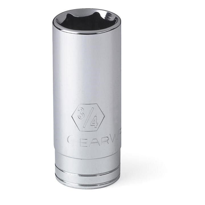 80592 Gearwrench, Socket, 3/8 Inch Drive, 6 Point, 15/16 Inch, Alloy Steel, Deep