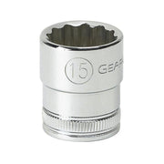 80597 Gearwrench, Socket, 3/8 Inch Drive, 12 Point, 21 MM, Full Polish Chrome