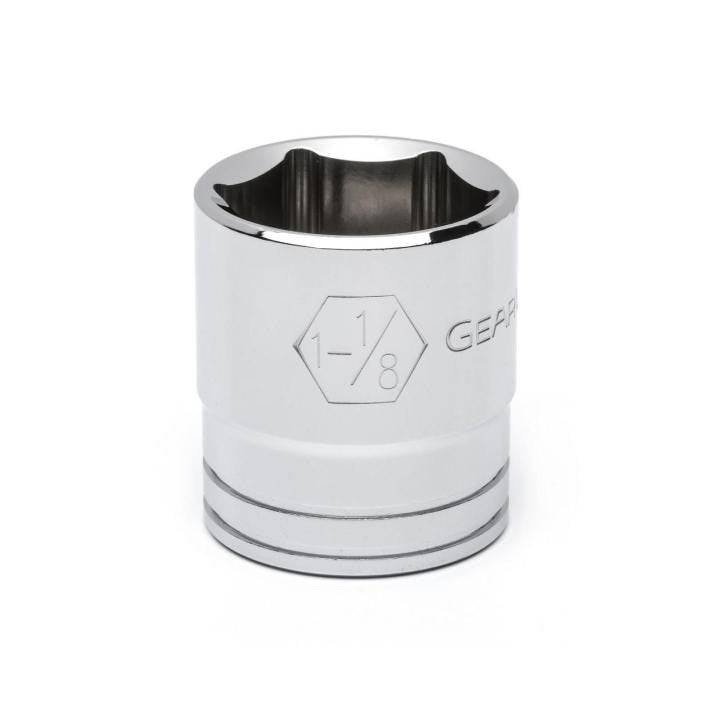 80613 Gearwrench, Socket, 1/2 Inch Drive, 6 Point, 1-1/8 Inch, Alloy Steel, SAE
