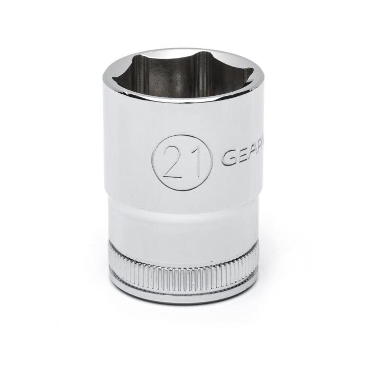 80633 Gearwrench, Socket, 1/2 Inch Drive, 6 Point, 21 MM, Full Polish Chrome