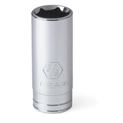 80642 Gearwrench, Socket, 1/2 Inch Drive, 6 Point, 15 MM, Full Polish Chrome