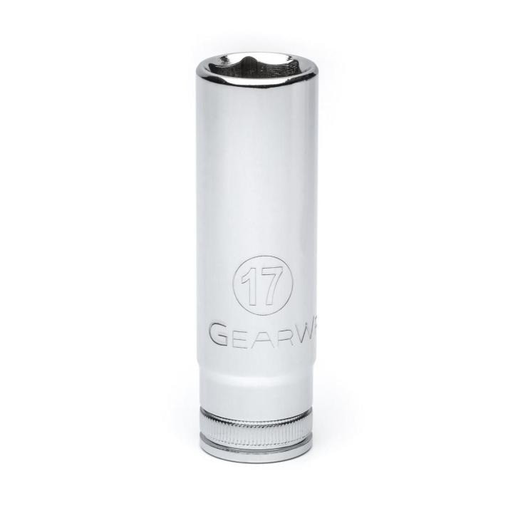 80644 Gearwrench, Socket, 1/2 Inch Drive, 6 Point, 17 MM, Full Polish Chrome