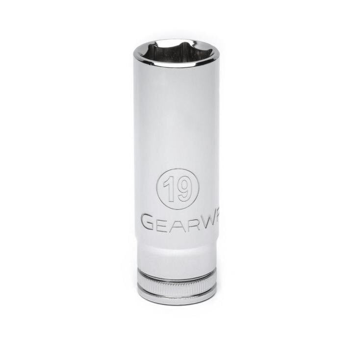80646D Gearwrench, Socket, 1/2 Inch Drive, 6 Point, 19 MM, Full Polish Chrome