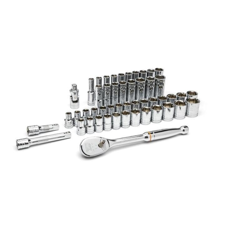 80700D Gearwrench, Mechanics Tool Set, 1/2 Inch Drive Tang, 6 Point, Alloy Steel