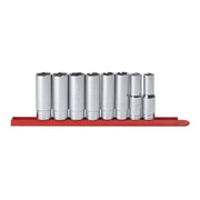 80705 Gearwrench, Socket Set, 1/2 Inch Drive, 6 Point, 15/16 Inch, Deep, 8 Pc