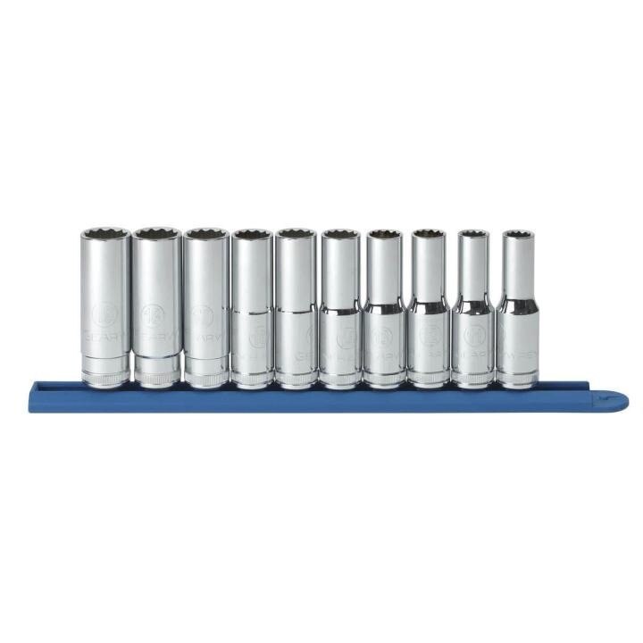 80712 Gearwrench, Socket Set, 1/2 Inch Drive, 12 Point, 19MM, Deep, Alloy Steel