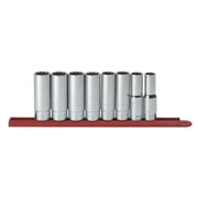 80713 Gearwrench, Socket Set, 1/2 Inch Drive, 12 Point, 15/16 Inch, Deep, 8 Pc