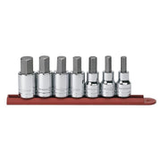 80721 Gearwrench, Socket Set, 1/2 Inch Drive, Hex, 3/4 Inch, Standard, 7 Pc, SAE