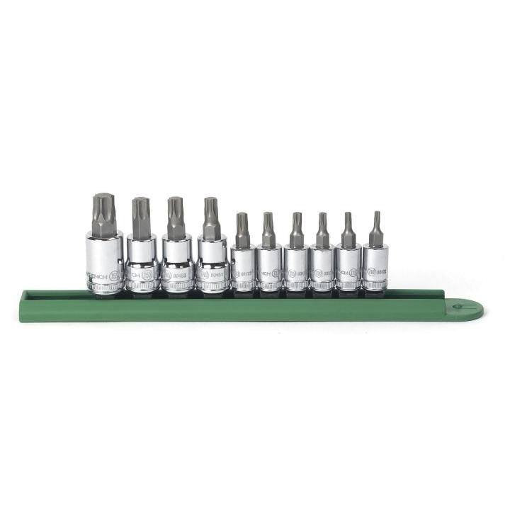 80722 Gearwrench, Socket Set, 1/4 Inch 3/8 Inch Drive, Torx, T55, Standard, T10