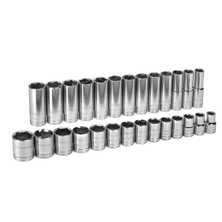 80729 Gearwrench, Socket Set, 1/2 Inch Drive, 6 Point, 1-1/2 Inch, Alloy Steel