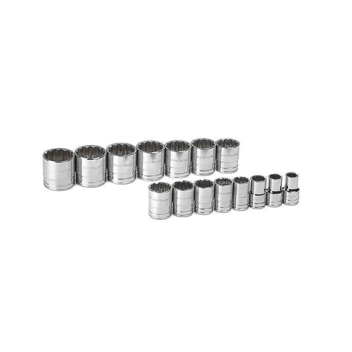 80731 Gearwrench, Socket Set, 1/2 Inch Drive, 12 Point, 1 Inch, Standard, 15 Pc