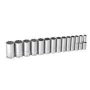 80732 Gearwrench, Socket Set, 1/2 Inch Drive, 12 Point, 1-1/2 Inch, Deep, 14 Pc