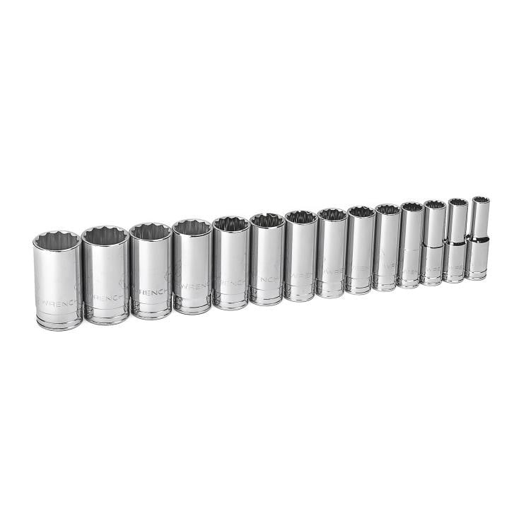 80732 Gearwrench, Socket Set, 1/2 Inch Drive, 12 Point, 1-1/2 Inch, Deep, 14 Pc