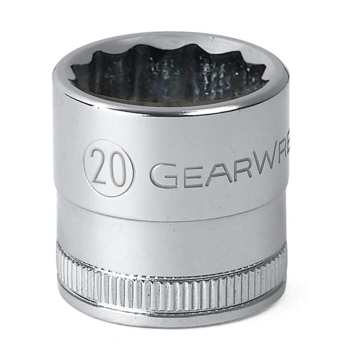 80748D Gearwrench, Socket, 1/2 Inch Drive, 12 Point, 13 MM, Full Polish Chrome