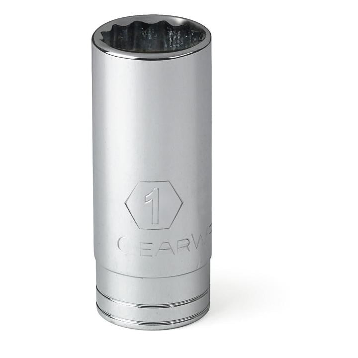 80795 Gearwrench, Socket, 1/2 Inch Drive, 12 Point, 1 Inch, Full Polish Chrome