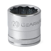 80805 Gearwrench, Socket, 1/2 Inch Drive, 12 Point, 8 MM, Full Polish Chrome