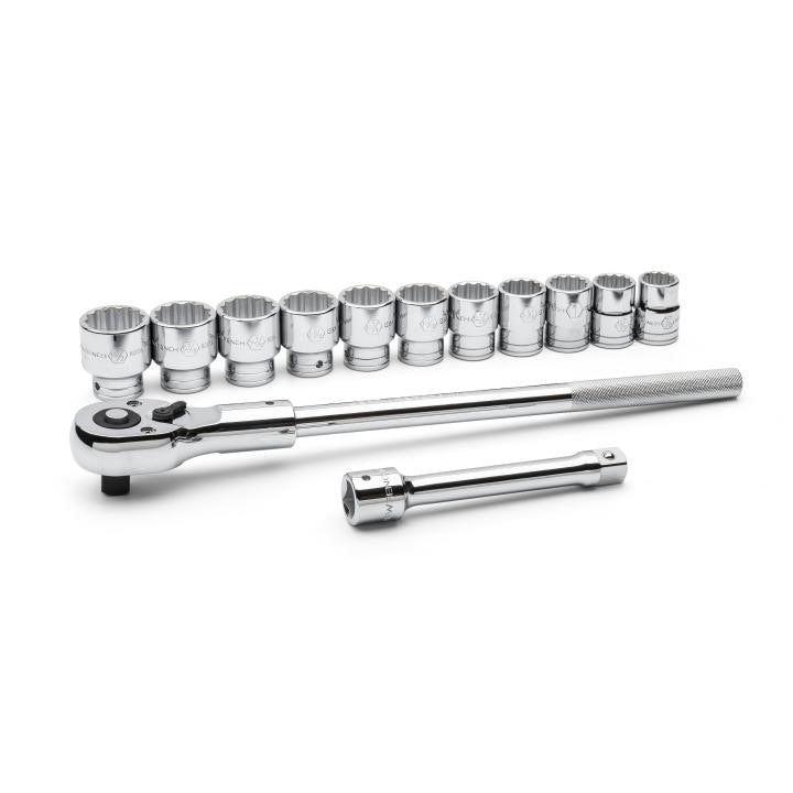 80879 Gearwrench, Mechanics Tool Set, 1/2 Inch Drive Tang, 12 Point, Alloy Steel