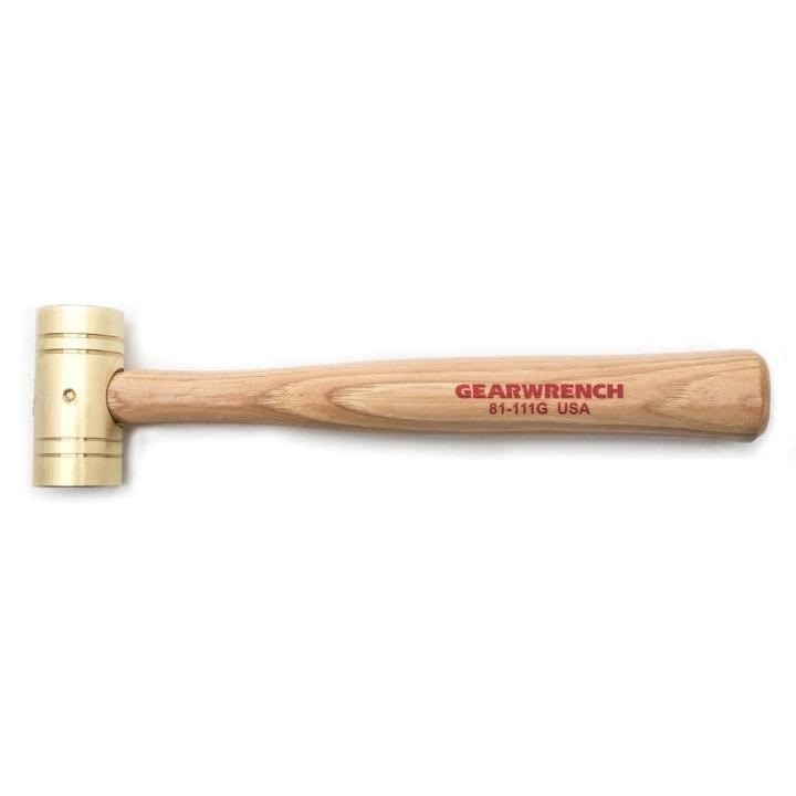 81-111G Gearwrench, Brass Hammer, Brass Head, Brass, 11 Inch OAL