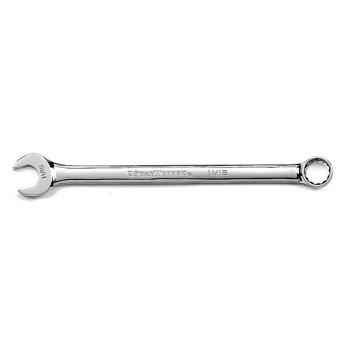 81659 Gearwrench, Long Pattern Combination Wrench, 12 Point Drive, 11/16 Inch