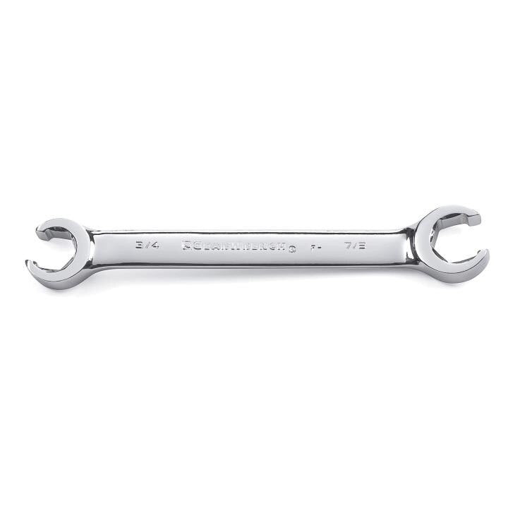 81682 Gearwrench, Flare Nut Wrench, 1/2 Inch x 9/16 Inch, Full Polish Chrome