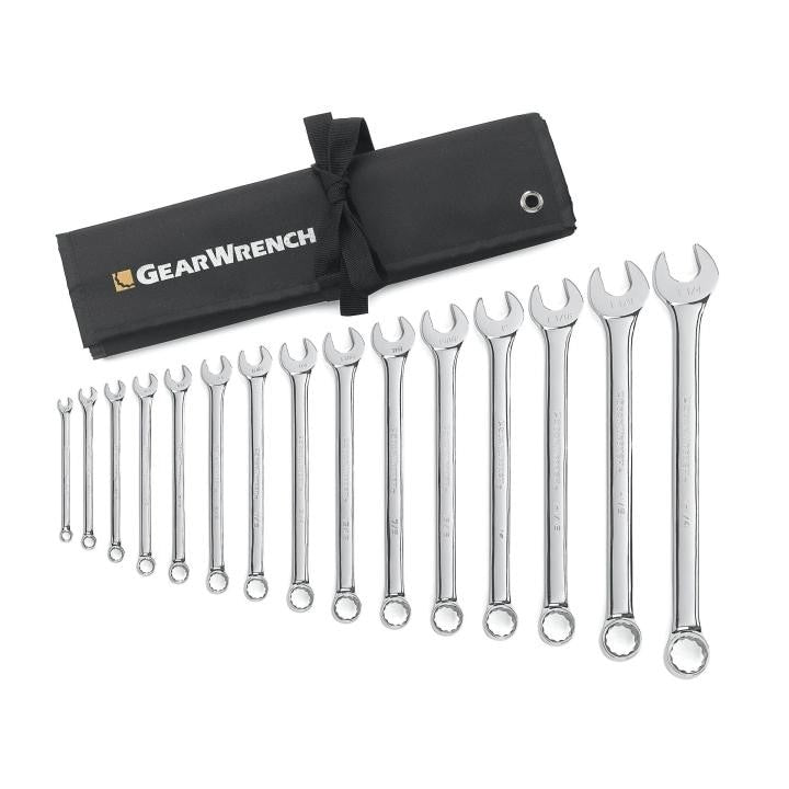 81918 Gearwrench, Long Pattern Combination Wrench Set, 12 Point Drive, Long