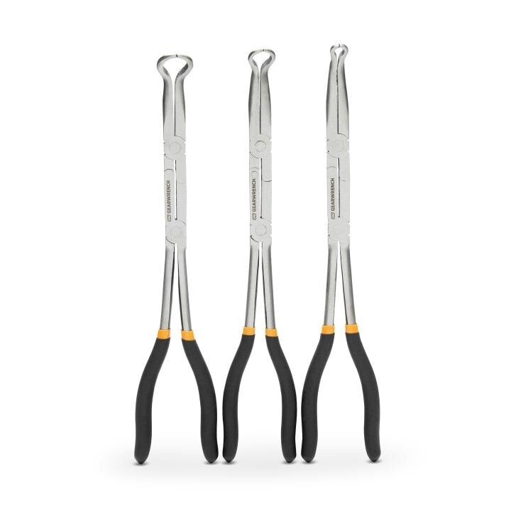 82107-06 Gearwrench, Plier Set, Double-X, Clearcoat, Alloy Steel, Double Dip, 3