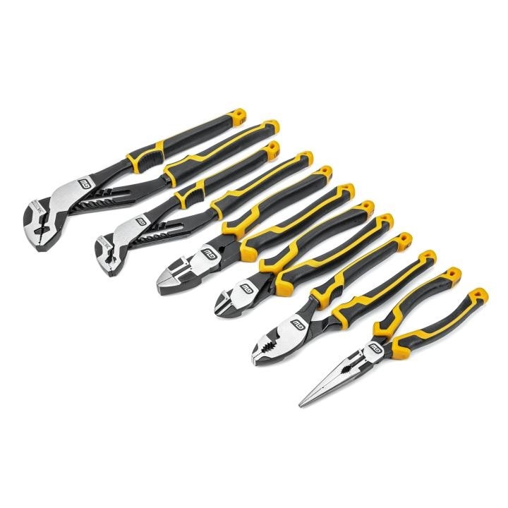 82204C-06 Gearwrench, Mixed Plier Set, Pitbull, Polished, Alloy Steel, Straight