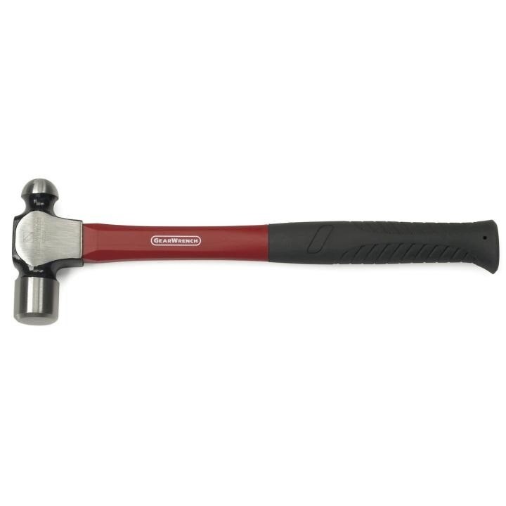82252 Gearwrench, Ball Pein Hammer, Ball Pein, Alloy Steel, Red & Black