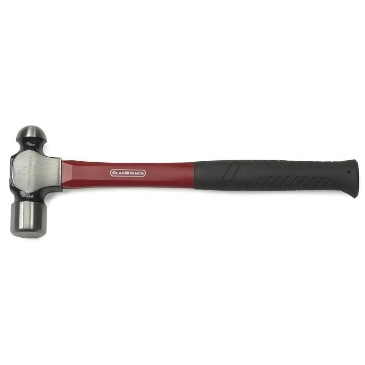 82253 Gearwrench, Ball Pein Hammer, Ball Pein, Alloy Steel, Red & Black