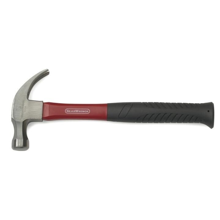 82254 Gearwrench, Curved Claw Hammer, Curved, Claw, Alloy Steel, Red & Black