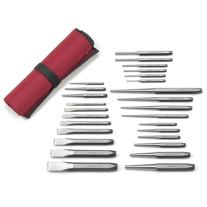 82306 Gearwrench, Punch and Chisel Set, Phosphate Coated, Alloy Steel, 27 Pc