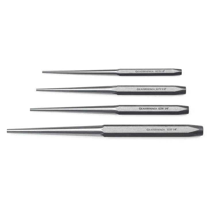 82307 Gearwrench, Long Taper Punch Set, Long Taper, Phosphate Coated