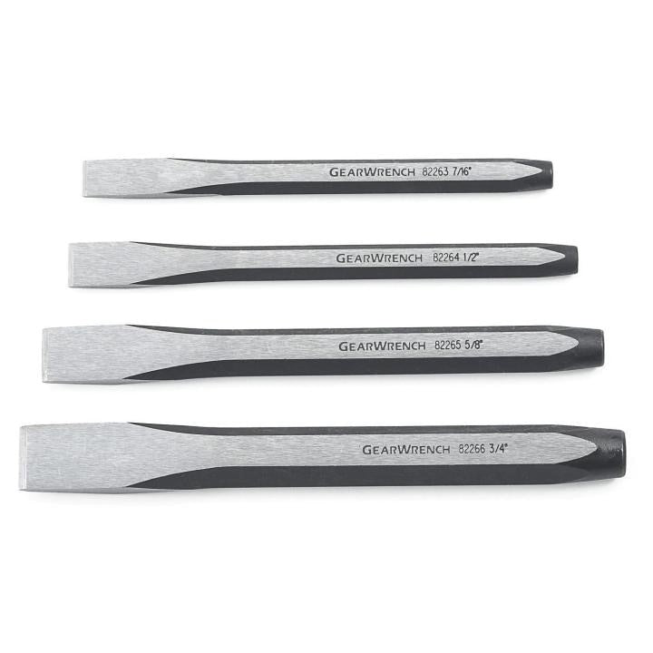 82308 Gearwrench, Punch and Chisel Set, Phosphate Coated, Alloy Steel, 4 Pc