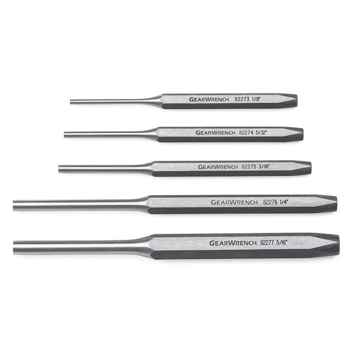 82309 Gearwrench, Pin Punch Set, Pin Punch, Phosphate Coated, Alloy Steel