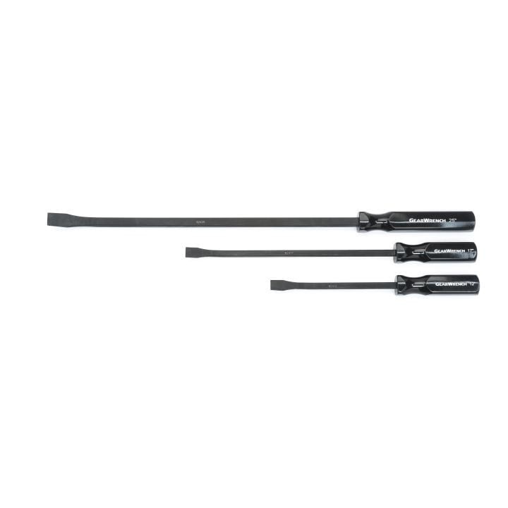 Angled Tip Pry Bar Set, 3 Pieces, 12", 17", 25"