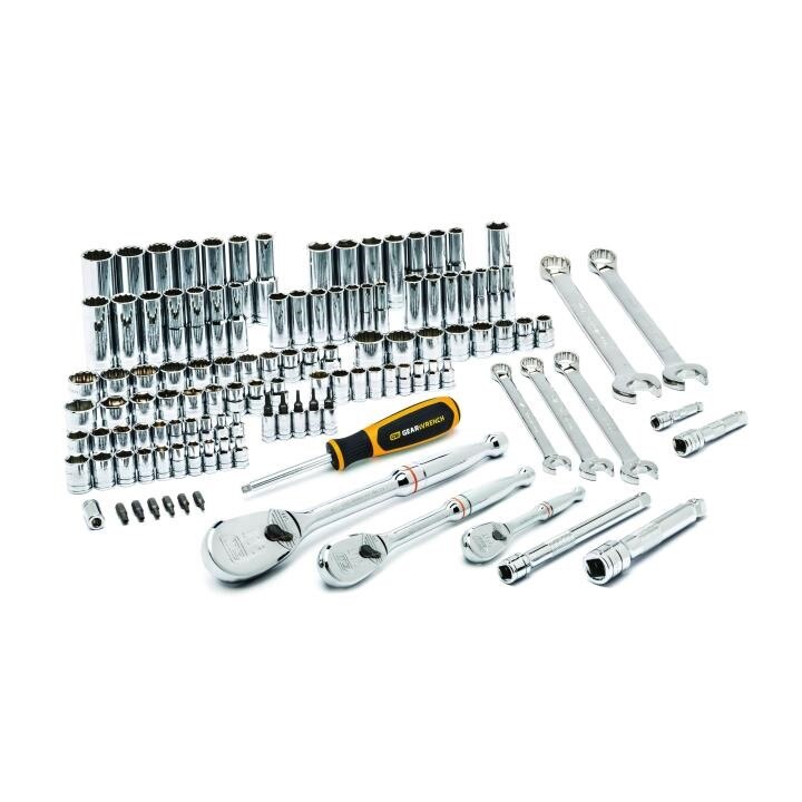 83001D Gearwrench, Mechanics Tool Set, 1/4 Inch 3/8 Inch 1/2 Inch, 6 & 12 Point